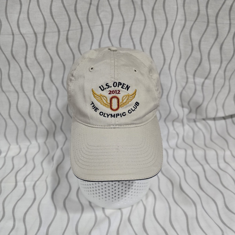 US Open 2012 The Olympic Club Golf USGA Member PGA Wings Beige Strapback Hat Cap